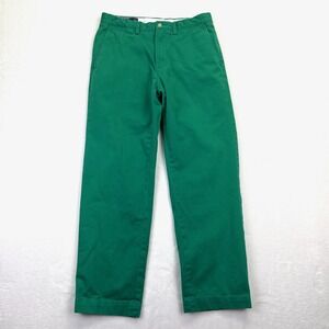 Polo Ralph Lauren Preston Pant Mens 31x30 Green Cotton Chino Straight Leg Pants